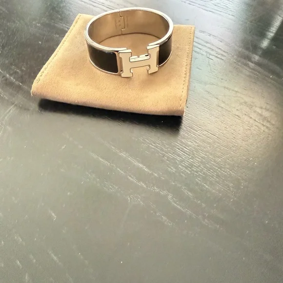 Hermes Black and Silver Bracelet - Picture 2 of 4